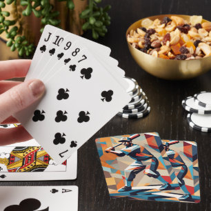 Jeu De Cartes Carte Cubiste du joueur de baseball