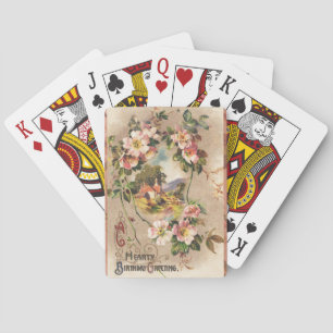 Jeu De Cartes Carte d'anniversaire vintage