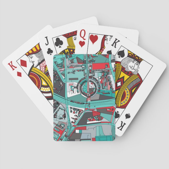 Jeu De Cartes Carte de Berlin, Allemagne (dos)