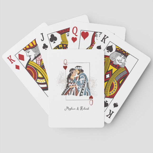 Jeu De Cartes Carte de couple King Queen (dos)