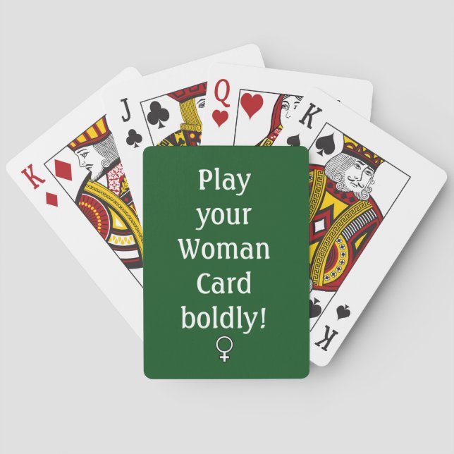 Jeu De Cartes Carte de femme, cartes de jeu, visages standard (dos)