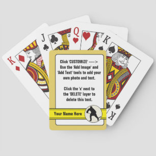 Jeu De Cartes Carte de hockey personnalisable Deck de cartes