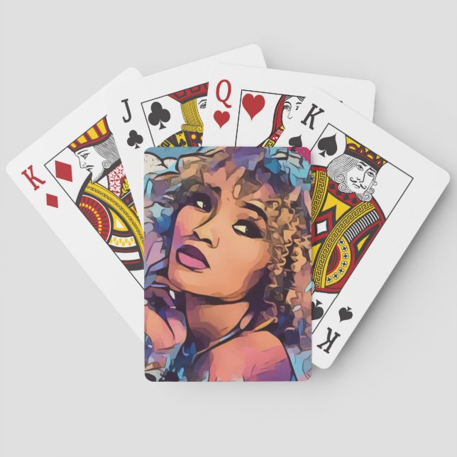 Jeu De Cartes Carte de jeu afro-américaine (dos)