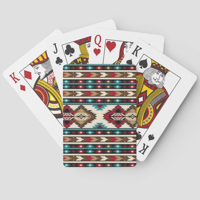 Jeu De Cartes Carte de jeu amérindienne (dos)
