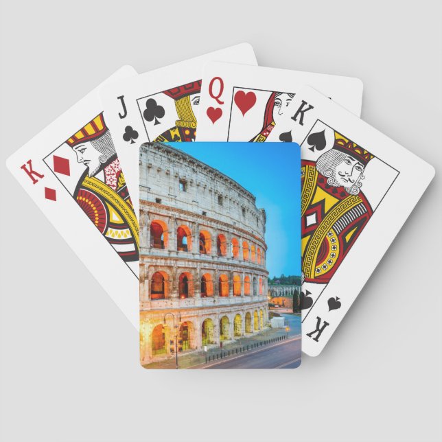 Jeu De Cartes Carte de jeu Colisée Rome Italie (dos)