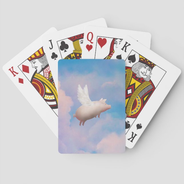 Jeu De Cartes carte de jeu de cochon volant (dos)
