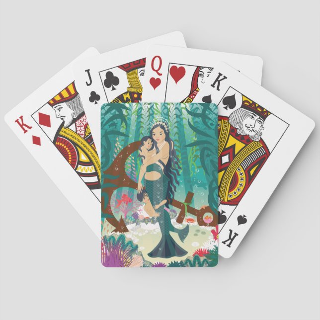 Jeu De Cartes Carte de jeu de famille de sirènes (dos)