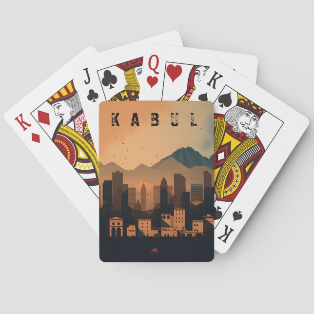 Jeu De Cartes Carte de jeu de Kaboul City (dos)