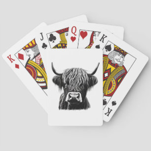 Jeu De Cartes Carte de jeu de la vache Highland