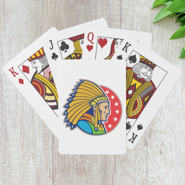 Jeu De Cartes Carte de jeu en chef indien (Créateur téléchargé)