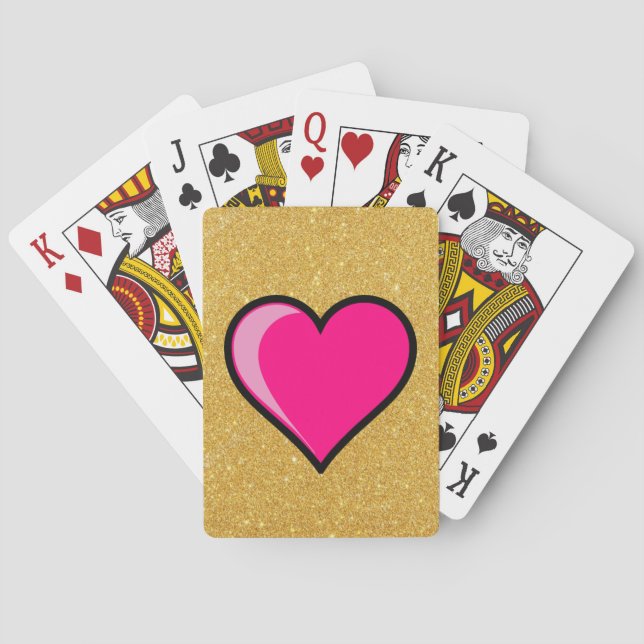 Jeu De Cartes Carte de la reine des coeurs (dos)