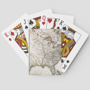 JEU DE CARTES CARTE DE L'AMÉRIQUE, 1809