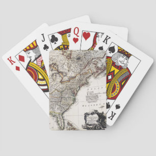 JEU DE CARTES CARTE DE L'AMÉRIQUE, 1809
