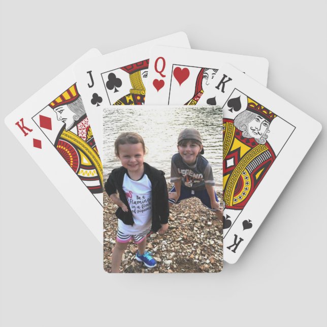 Jeu De Cartes Carte de lecture de votre photo (dos)