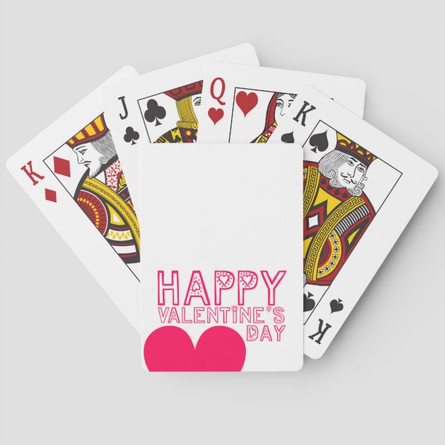 Jeu De Cartes Carte de lecture Heureuse Sainte-Valentin (dos)