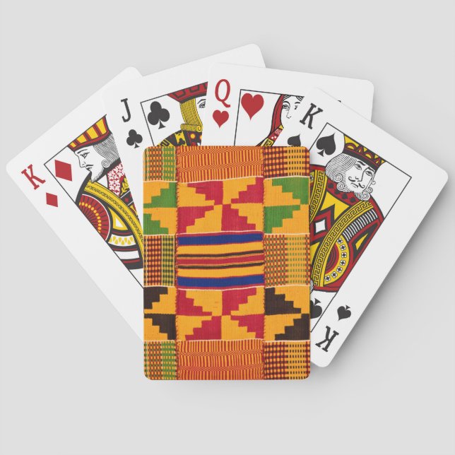 Jeu De Cartes Carte de lecture imprimée africaine (dos)