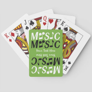 Jeu De Cartes Carte de lecture personnalisée MUSIQUE