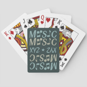 Jeu De Cartes Carte de lecture personnalisée MUSIQUE