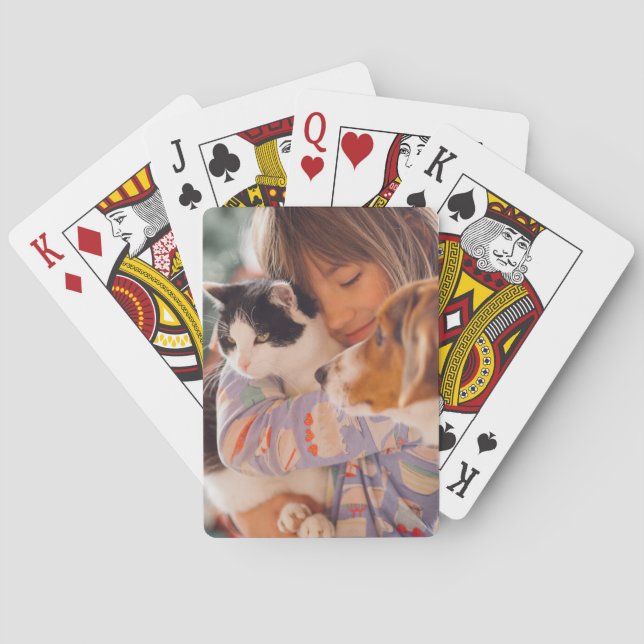 Jeu De Cartes Carte de lecture personnalisée photo (dos)