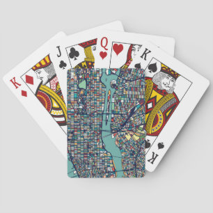 Jeu De Cartes Carte de Manhattan New York