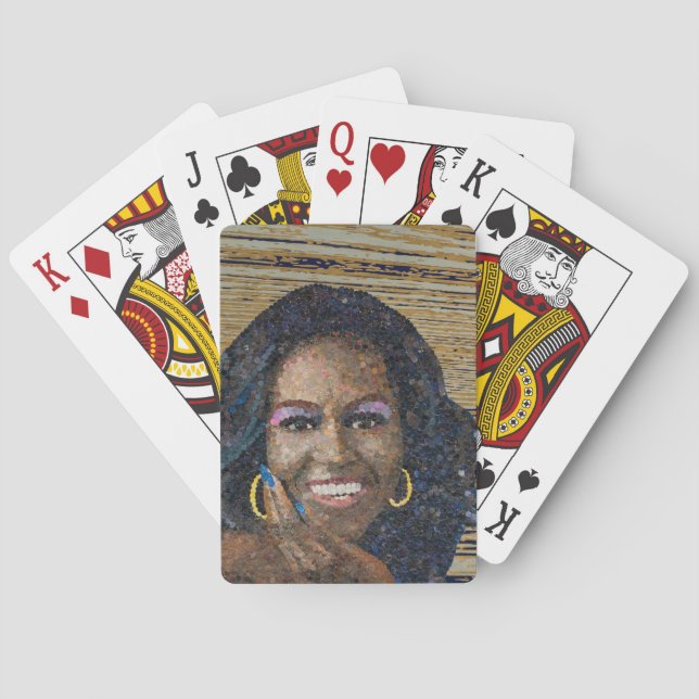 Jeu De Cartes Carte de paiement Michelle Obama (dos)