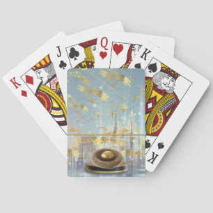 Jeu De Cartes Carte de Pâques à jouer en feuille d'aluminium de 