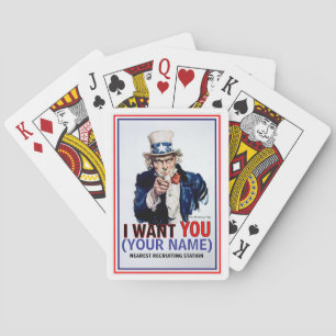 Jeu De Cartes Carte de recrutement Oncle Sam
