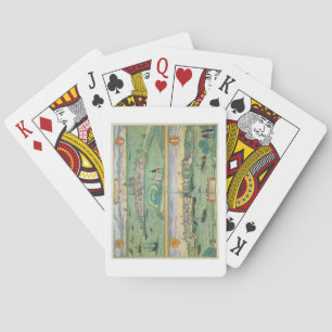 Jeu De Cartes Carte de Rotterdam et Gouda, de 'Civitates Orbis