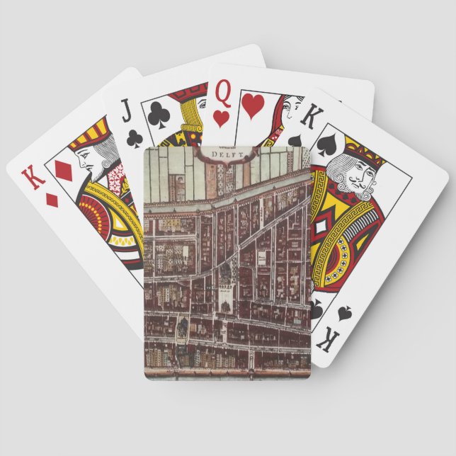 Jeu De Cartes Carte de ville de Delft 1649 (dos)