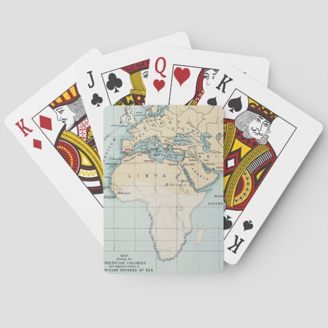 JEU DE CARTES CARTE : EMPIRE PHOÉNICIEN (dos)