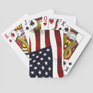 JEU DE CARTES CARTE ET CARTE DE JEU DE DRAPEAU DES ÉTATS-UNIS D'