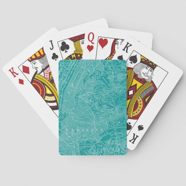 Jeu De Cartes Carte graphique de New York (dos)