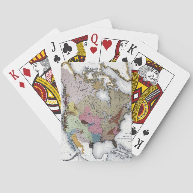 JEU DE CARTES CARTE : INDIENS AMÉRICAINS 3 (dos)