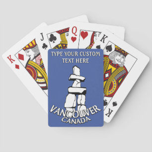 Jeu De Cartes Carte Inukshuk personnalisée de Vancouver