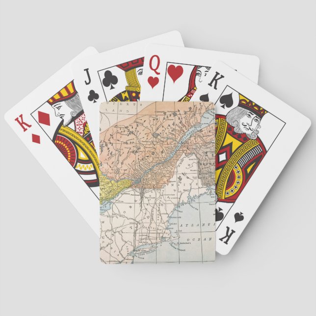JEU DE CARTES CARTE : LE CANADA ORIENTAL (dos)