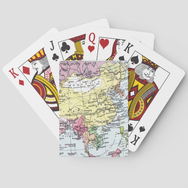 JEU DE CARTES CARTE : L'EUROPE EN ASIE (dos)