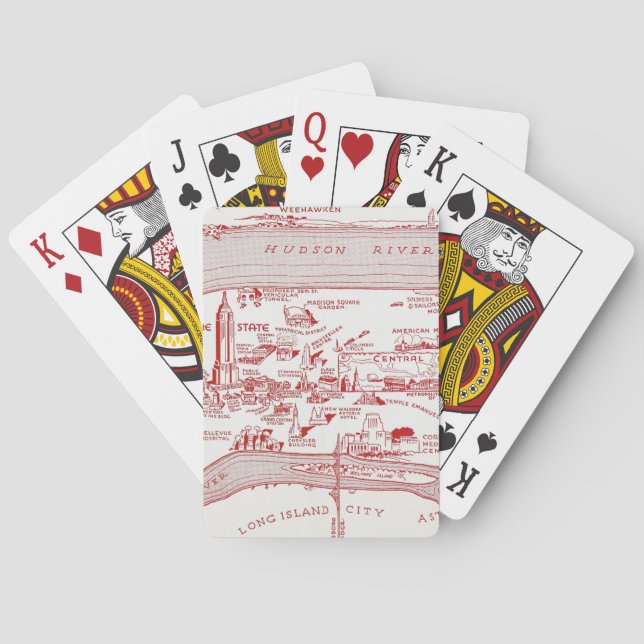 Jeu De Cartes CARTE : MANHATTAN, c1935 (dos)