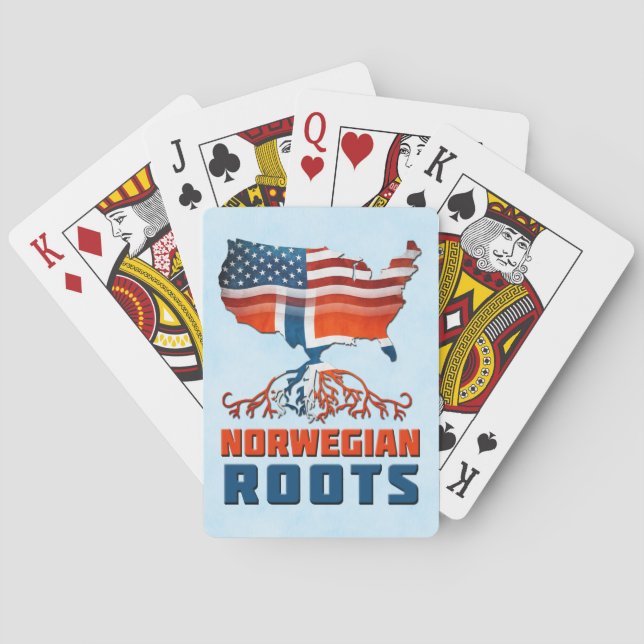 Jeu De Cartes Carte mère norvégienne américaine (dos)