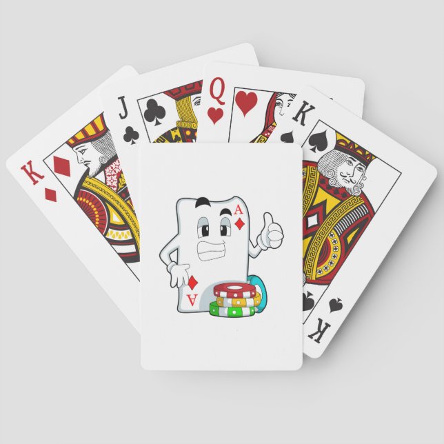 Jeu De Cartes Carte Poker avec jetons Poker (dos)