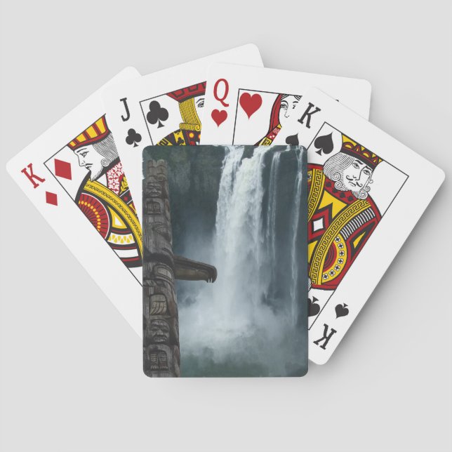 Jeu De Cartes Carte Pole Totem Autochtone Haïda (dos)
