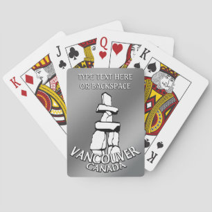 Jeu De Cartes Carte Vancouver Personnalisez la carte Vancouver
