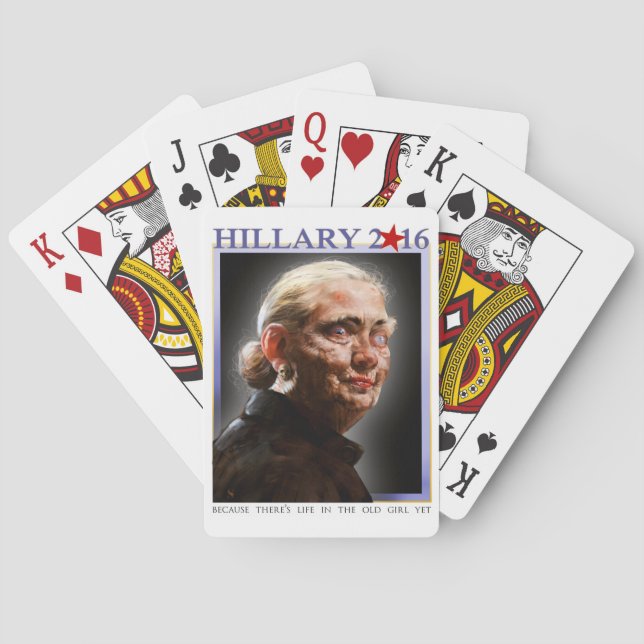Jeu De Cartes Cartes 2016 de jeu de Hillary (dos)