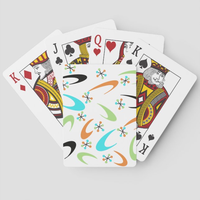 Jeu De Cartes Cartes Atomique du milieu du siècle (dos)