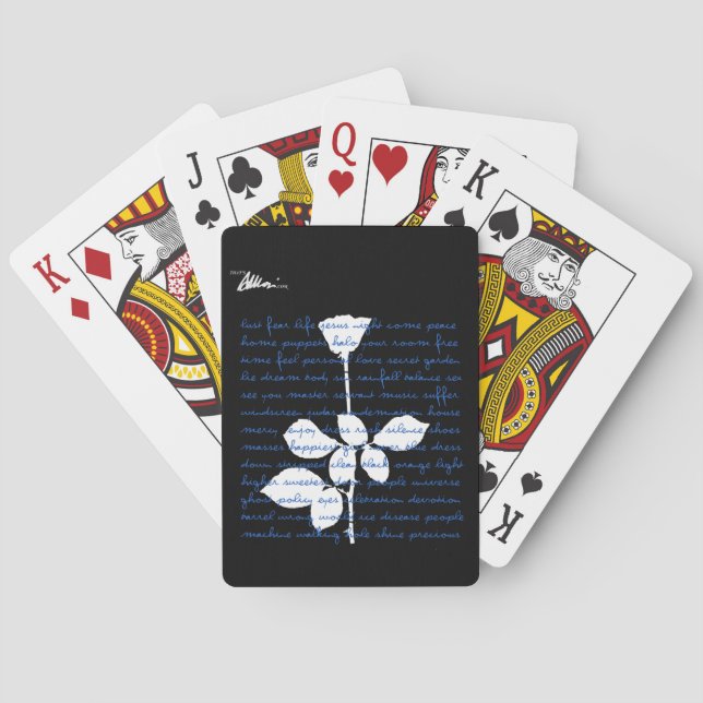 Jeu De Cartes Cartes bleues de violateur (dos)