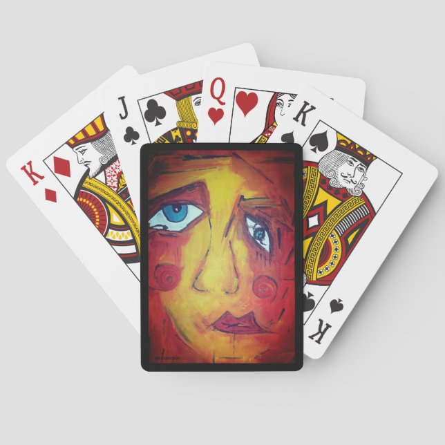 Jeu De Cartes Cartes classiques avec l'art "Femme décollée" (dos)