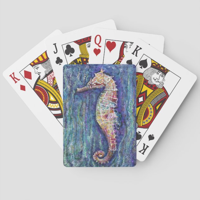 Jeu De Cartes Cartes d'art de Seahorse (dos)