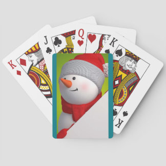 Jeu De Cartes Cartes de bonhomme de neige