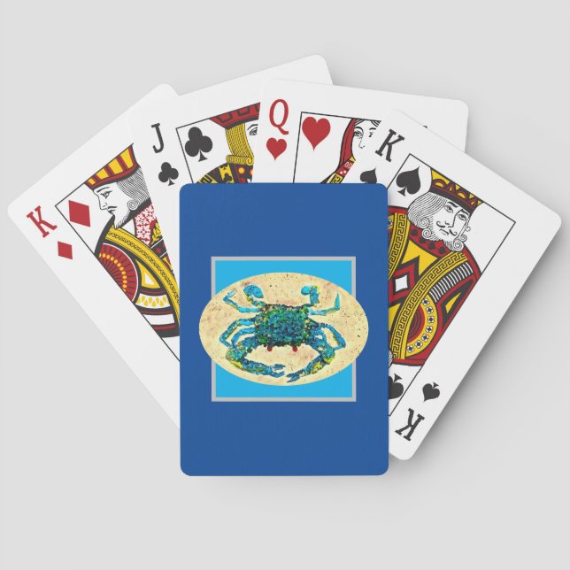 Jeu De Cartes Cartes de crabe bleu (dos)