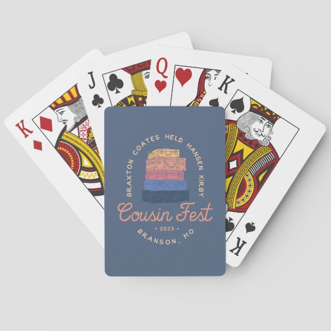 Jeu De Cartes Cartes de fête du cousin 2023 (dos)