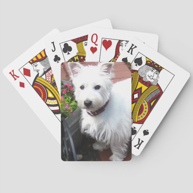 Jeu De Cartes Cartes de jeu adorables de Westie (dos)